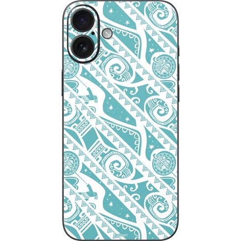 Disney Princess Moana Pattern iPhone 16 Plus Skin